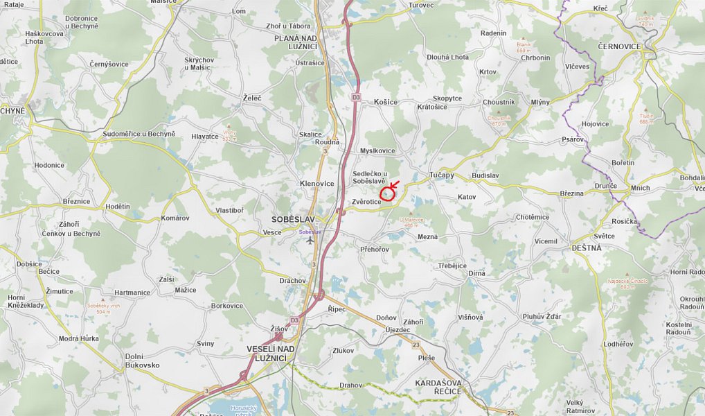 Prodej lesa 6 708 m², Zvěrotice – náhled fotky 13