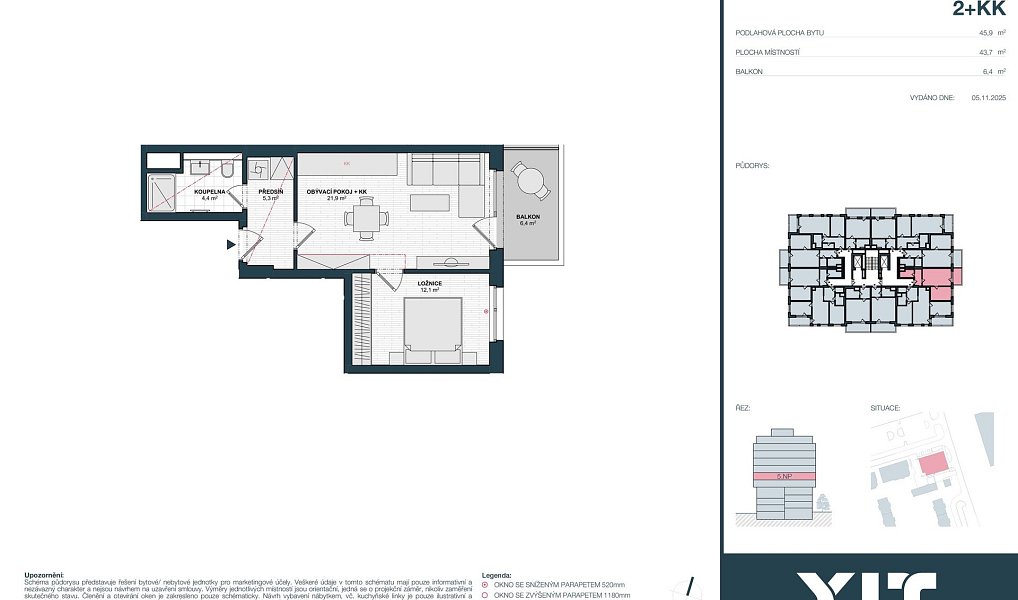 Prodej bytu 2+kk 44 m², Praha – náhled fotky 2