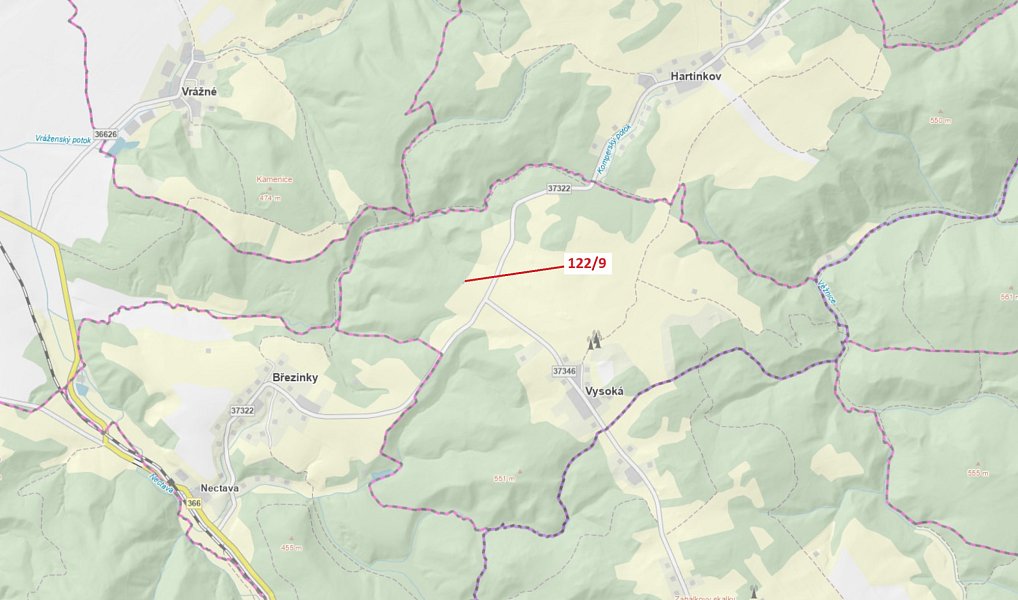 Dražba lesa, 20 m², Svitavy, Vysoká