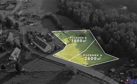 Prodej stavebního pozemku 2 600 m², Dubnice, okres Česká Lípa