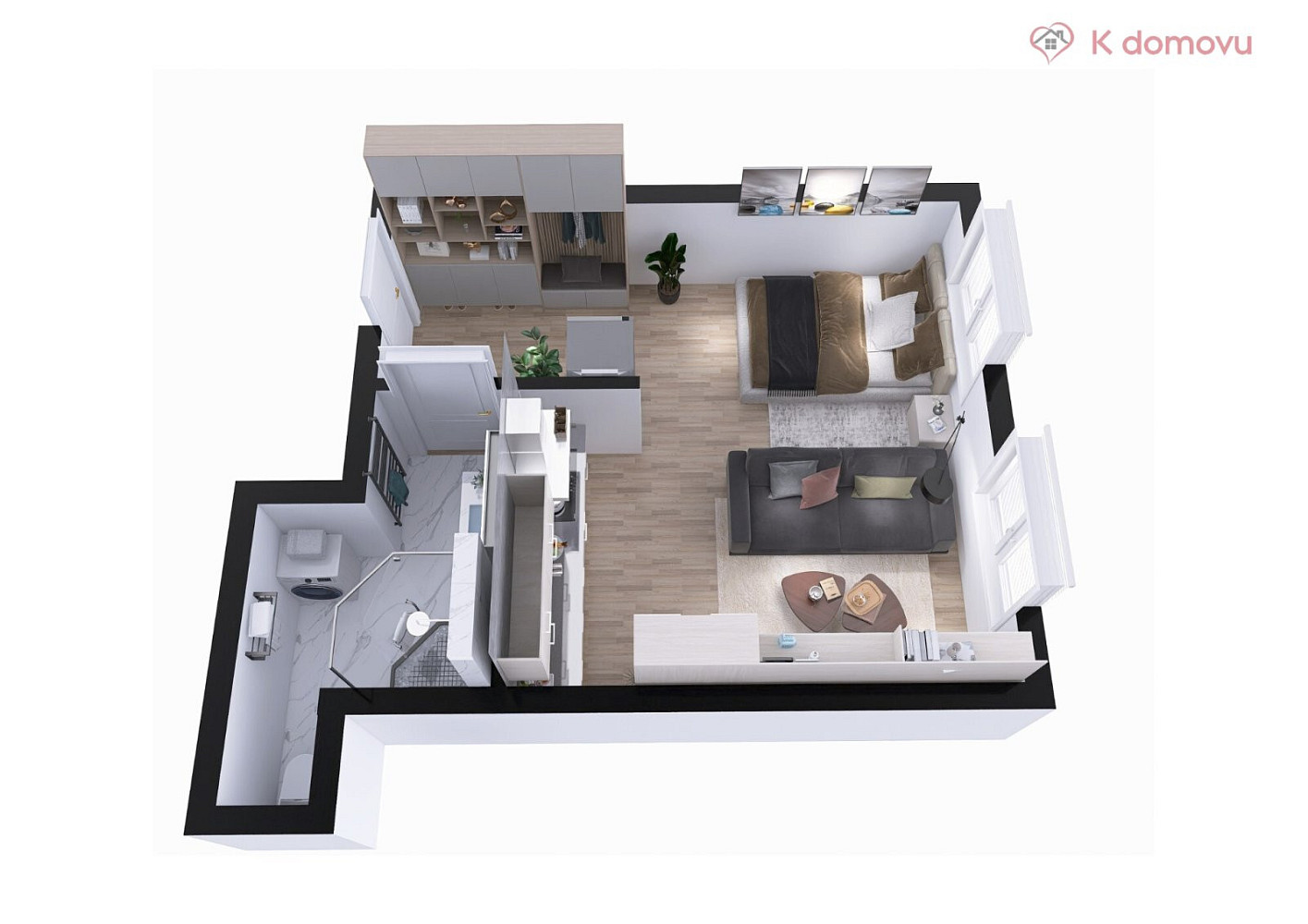 Prodej bytu 1+kk 31 m² — photo 2