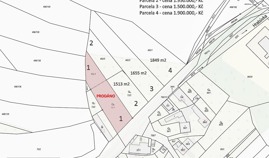 Prodej stavebního pozemku 1 655 m², Bílá Lhota – náhled fotky 15