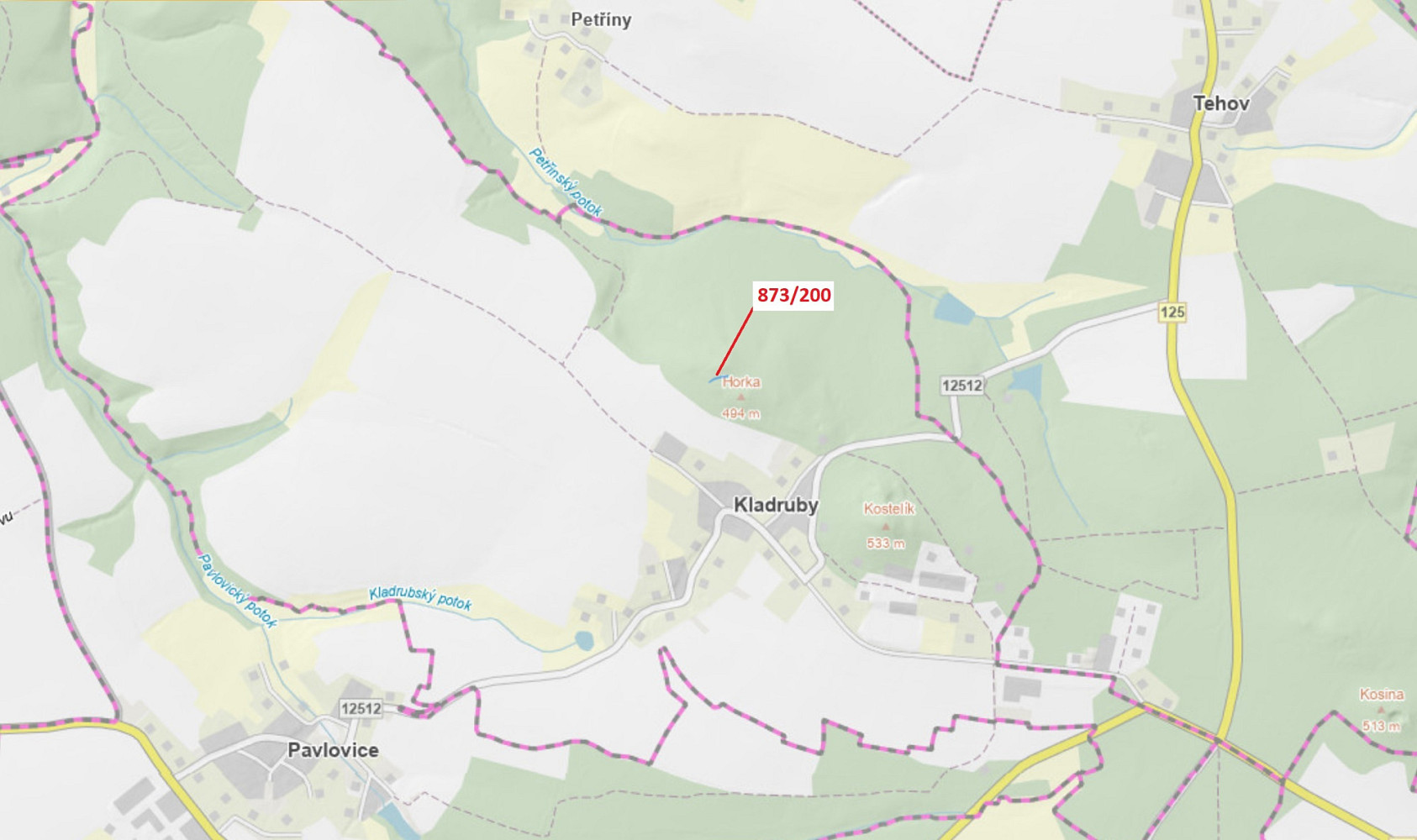 Dražba lesa 189 m²