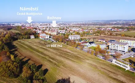 Prodej stavebního pozemku 11 608 m², Lidická tř., České Budějovice - České Budějovice 7