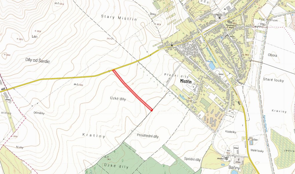 Prodej pole 9 958 m², Svatobořice-Mistřín – náhled fotky 2