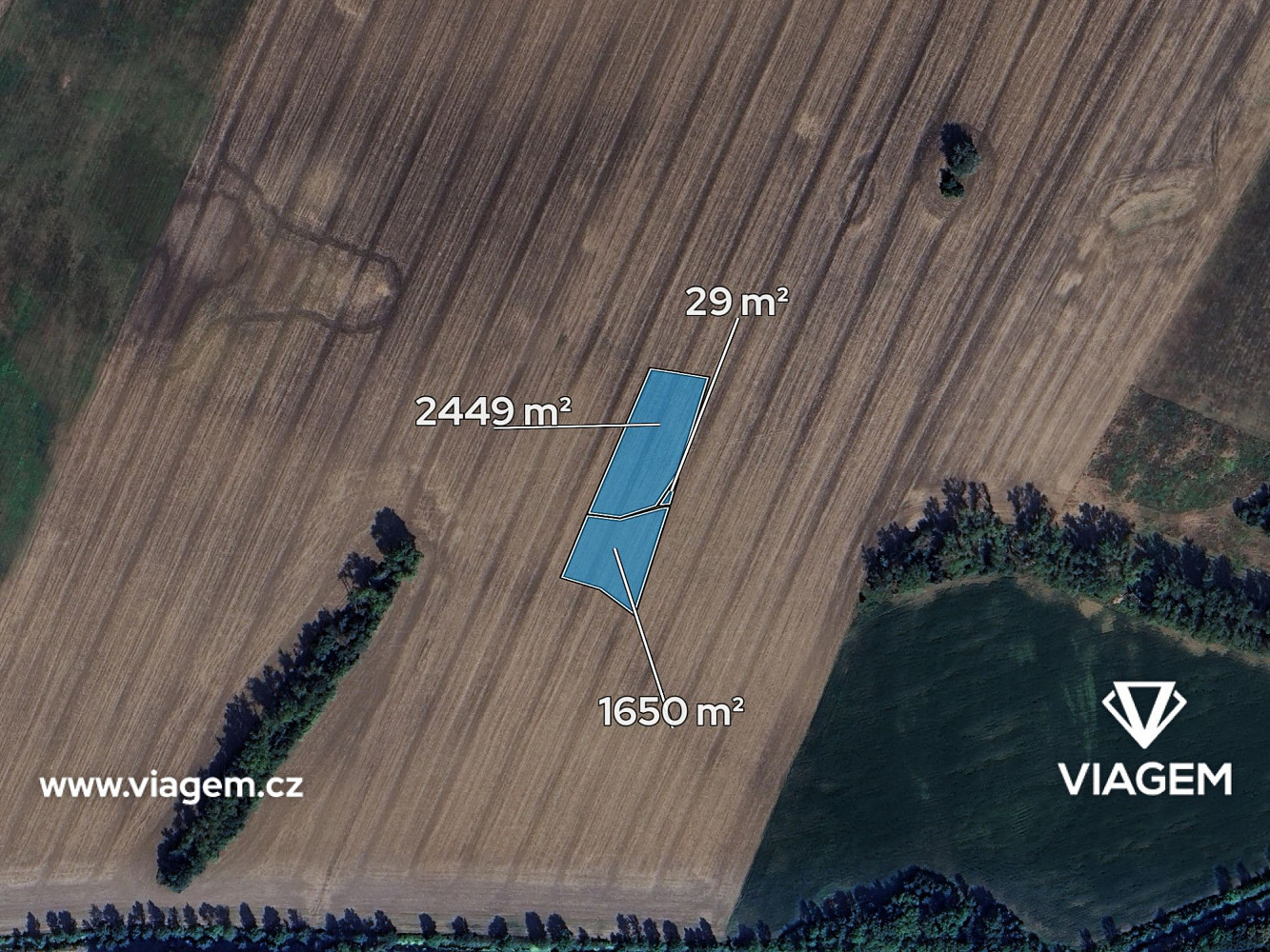 Prodej pole 1 032 m² – fotografie 2