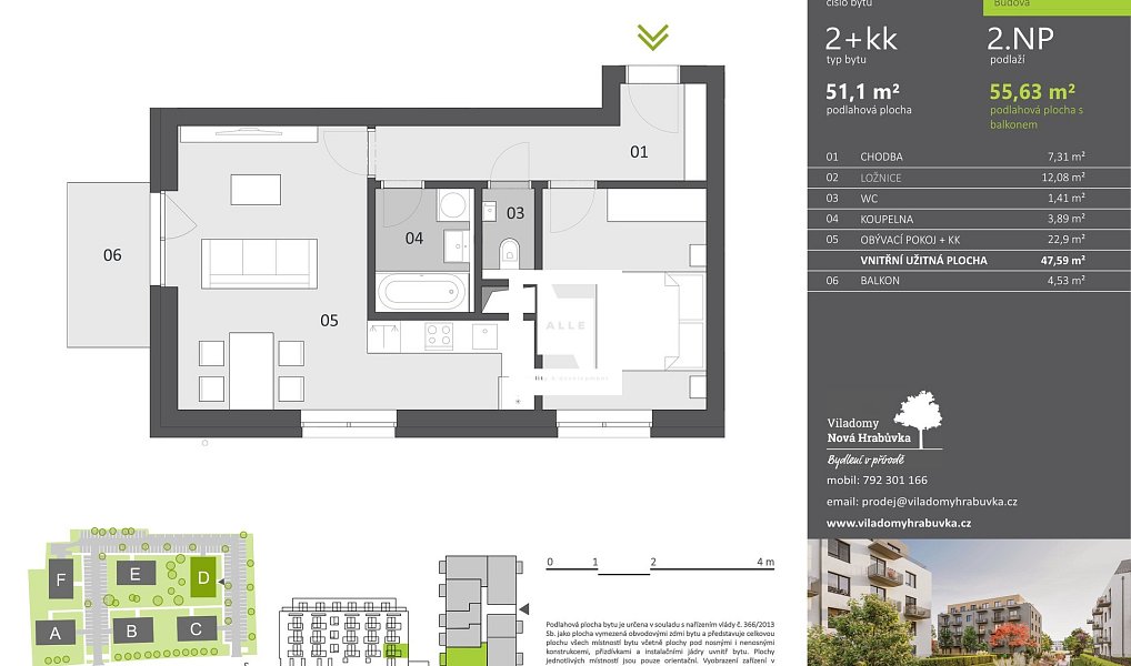 Pronájem bytu 2+kk 52 m², Ostrava – náhled fotky 9