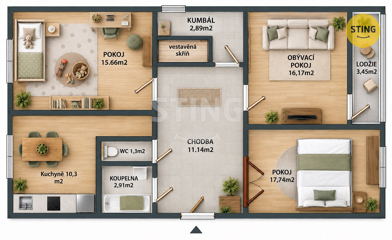 Prodej bytu 3+1 82 m² – fotografie 2