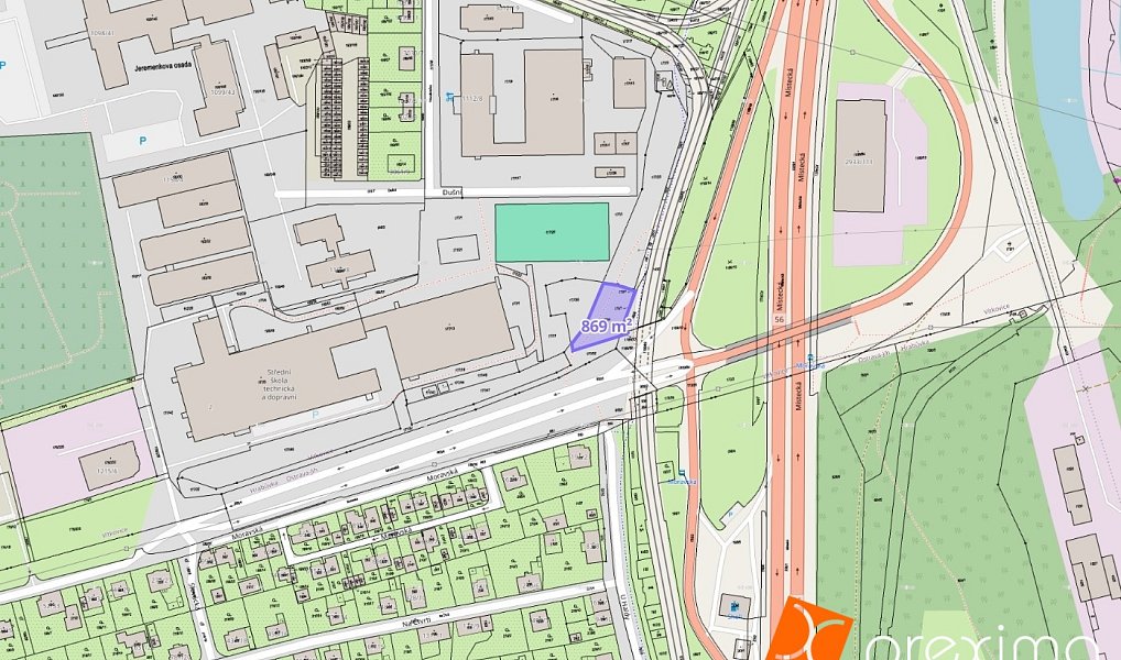 Prodej komerčního pozemku 869 m², Ostrava – náhled fotky 2