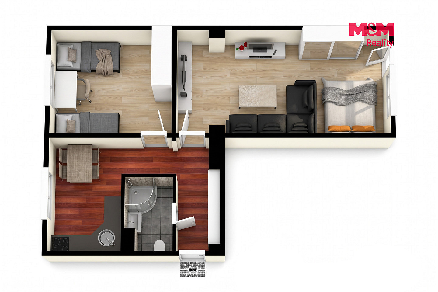 Pronájem bytu 2+1 53 m² – fotografie 4