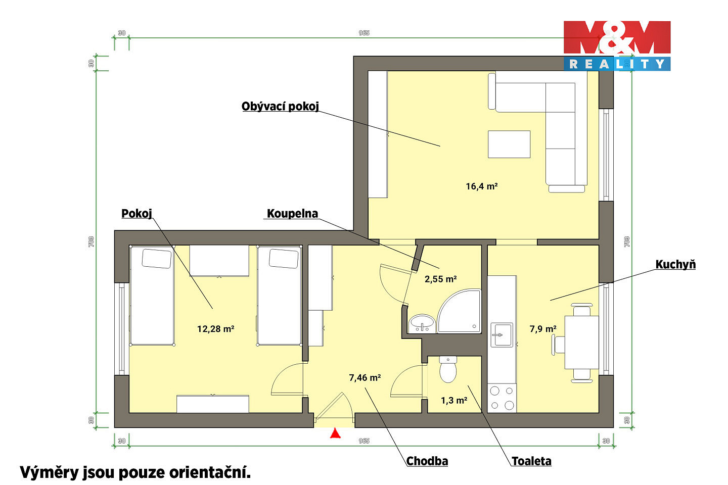 Prodej bytu 2+1 51 m² – fotografie 5