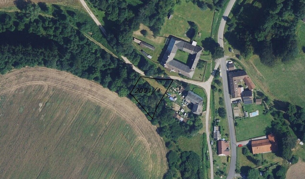 Prodej stavebního pozemku 1 135 m², Pohledy – náhled fotky 4