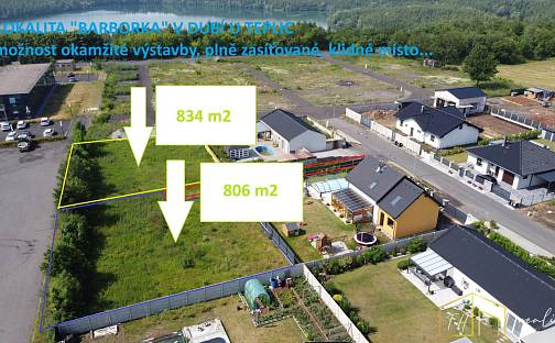 Prodej stavebního pozemku 923 m², Na Barborce, Dubí - Mstišov, okres Teplice