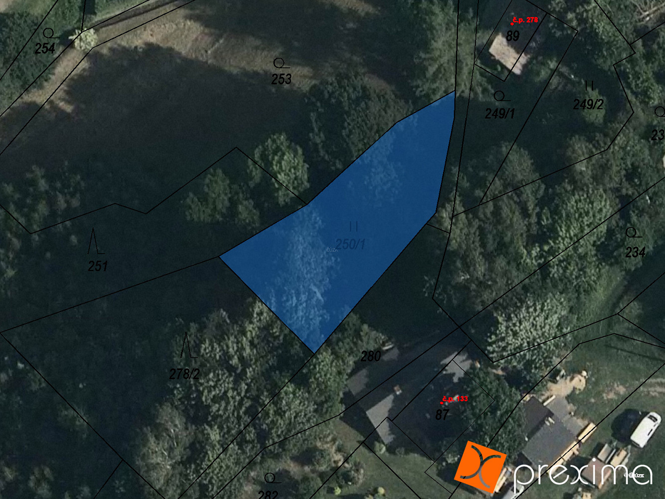 Prodej pozemku 430 m²