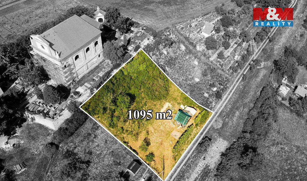Prodej zahrady 1 095 m², Křešice – náhled fotky 3