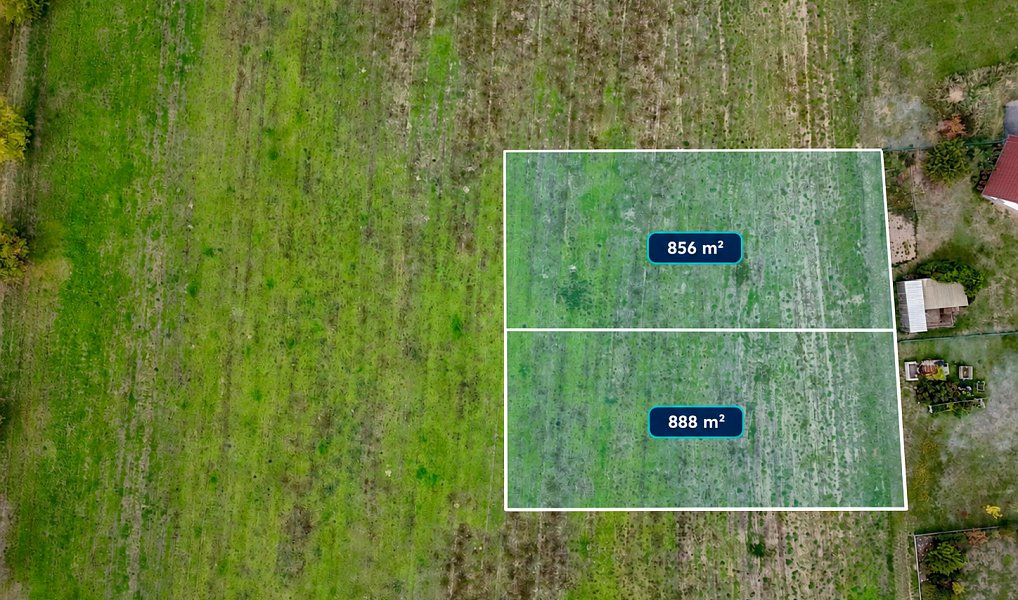 Prodej stavebního pozemku 856 m², Milín – náhled fotky 2