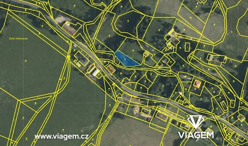 Prodej zahrady 383 m², Horní Heřmanice – fotka 1 z 5