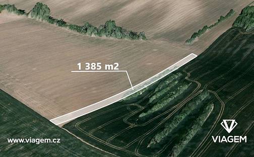 Prodej pole 1 385 m², Kunovice, okres Uherské Hradiště