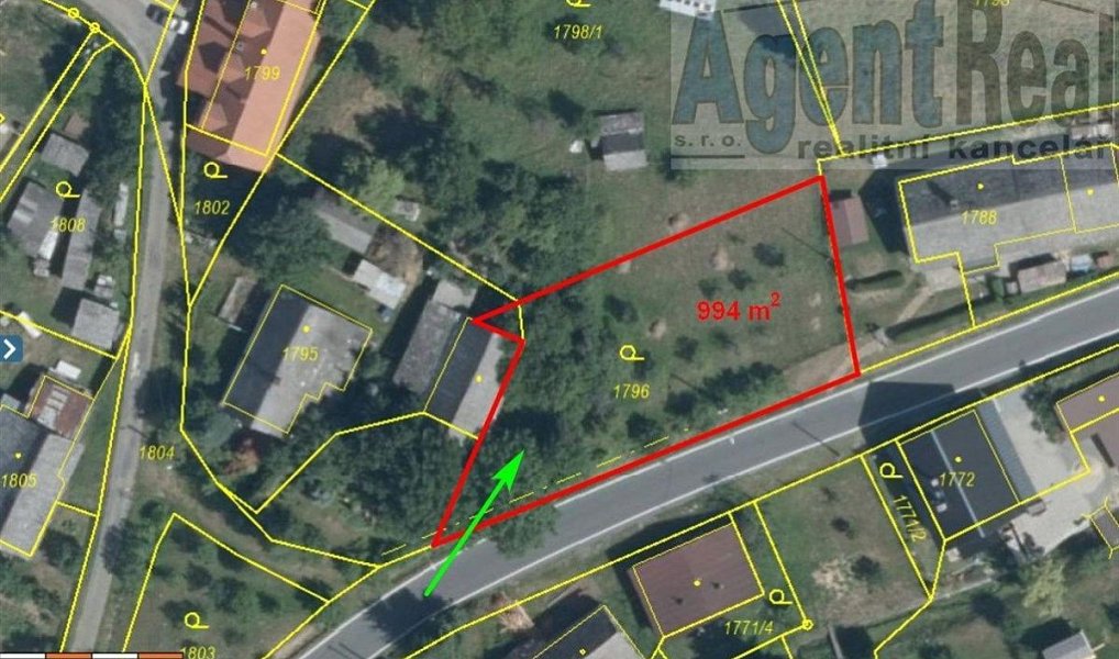 Prodej stavebního pozemku 994 m², Nový Malín – náhled fotky 4