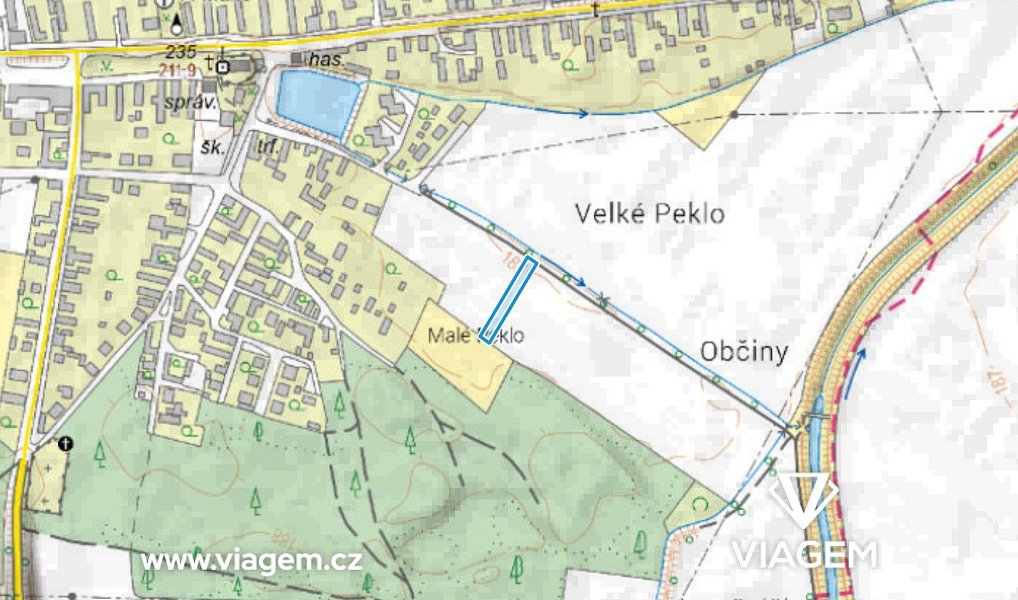Prodej pole 287 m², Kostelní Lhota – náhled fotky 3