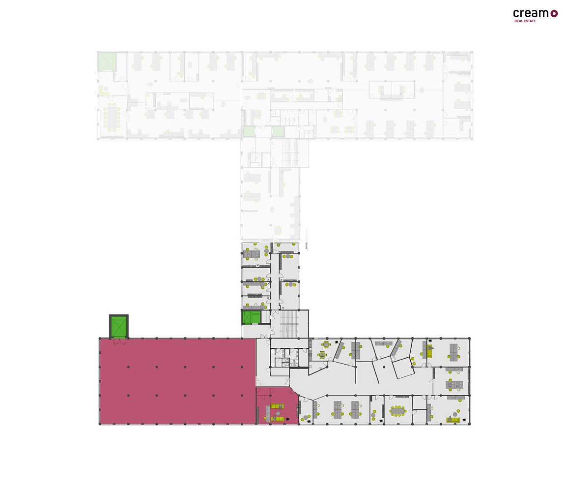 Pronájem kanceláře 230 m² - Zlín, budova HOUSE 64 – pohled 5