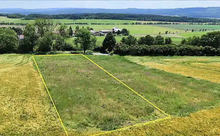 Prodej stavebního pozemku 1 589 m², Těškov, okres Rokycany