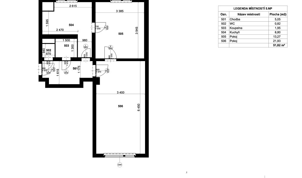 Pronájem bytu 2+1 53 m², Česká Třebová – náhled fotky 6