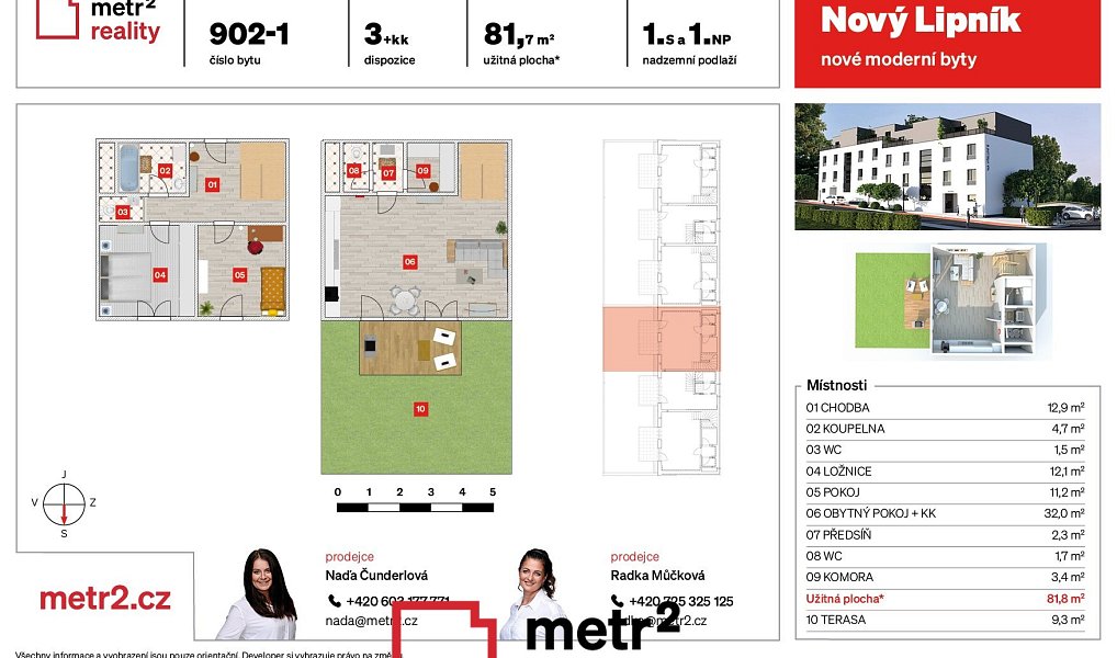 Prodej bytu 3+kk 82 m², Lipník nad Bečvou – náhled fotky 2