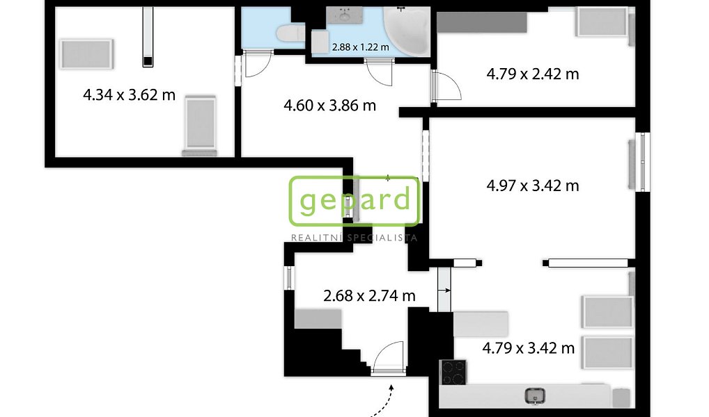 Prodej bytu 3+1 90 m², Kralupy nad Vltavou – náhled fotky 42