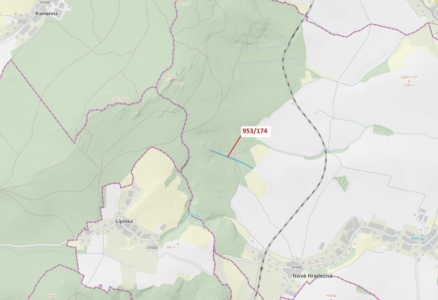 Dražba lesa 6 275 m²