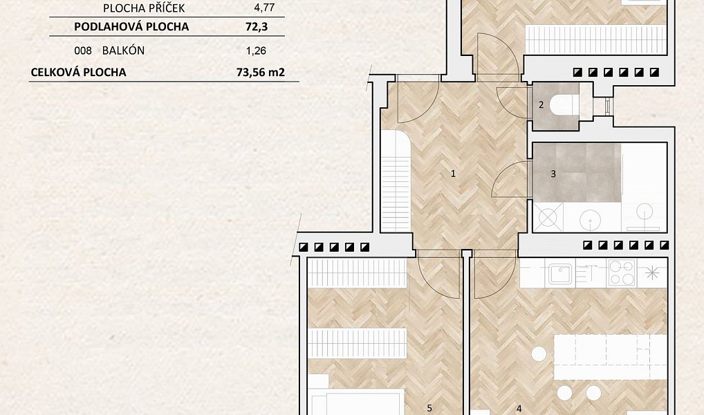 Prodej bytu 4+kk 73 m², Brno – náhled fotky 17