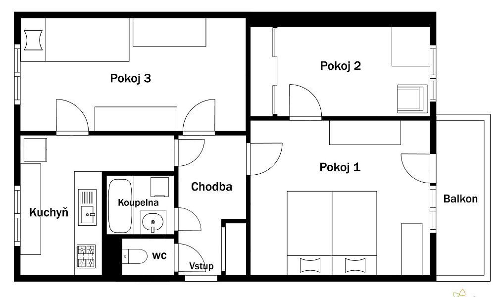 Prodej bytu 3+1 57 m², Pardubice – náhled fotky 10