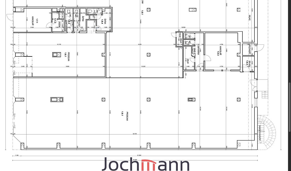 Pronájem obchodních prostor 340 m², České Budějovice – náhled fotky 22