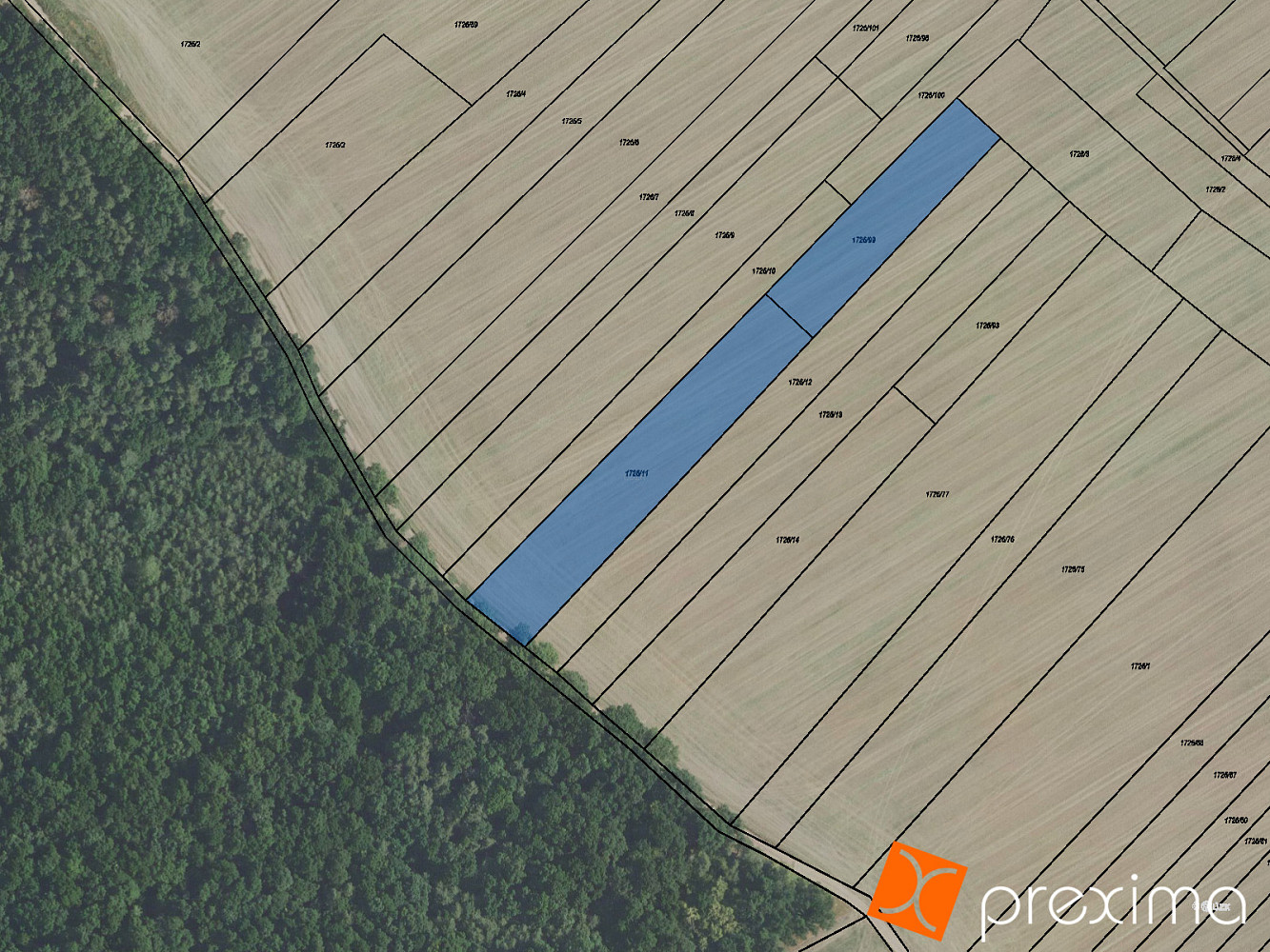 Prodej pole 398 m² – pohled 3
