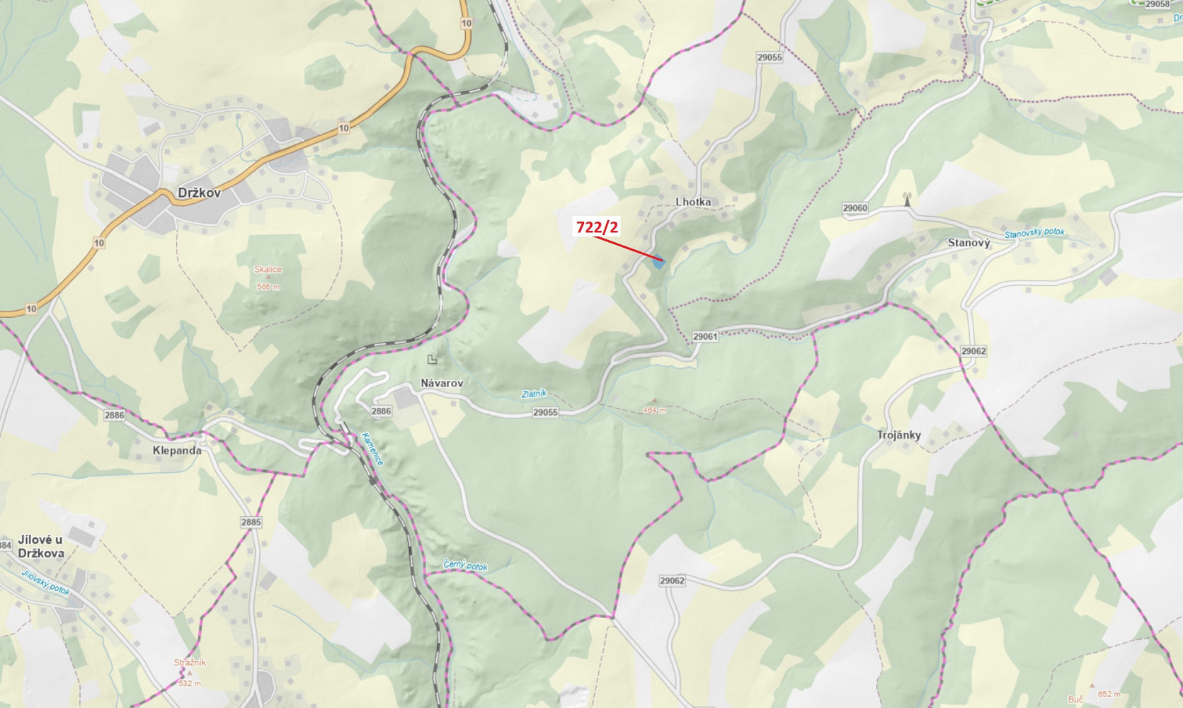 Dražba lesa 2 620 m²