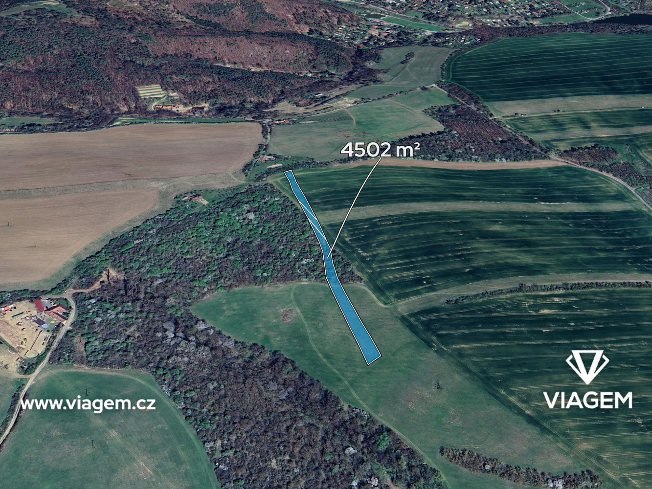 Prodej pole 1 500 m²