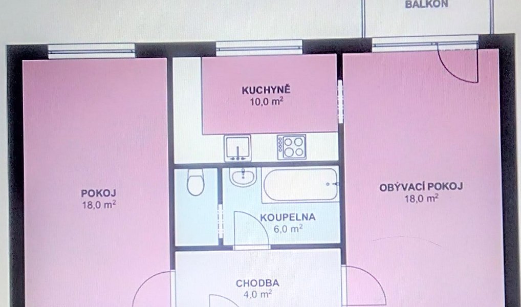 Pronájem bytu 2+1 56 m², Modřice – náhled fotky 12