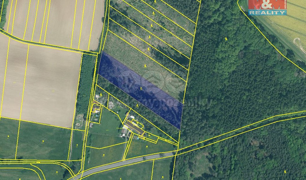 Prodej lesa 7 675 m², Stehlovice – fotka 1 z 3