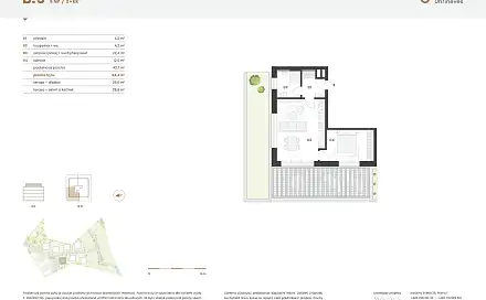 Prodej bytu 2+kk 44 m²