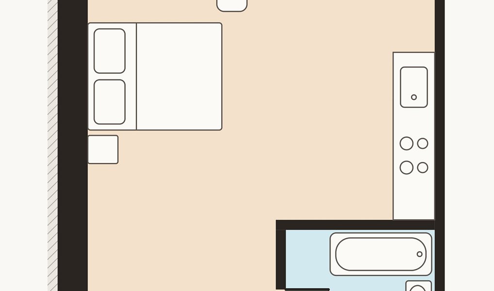 Pronájem bytu 1+kk 33 m², Zruč nad Sázavou – náhled fotky 10