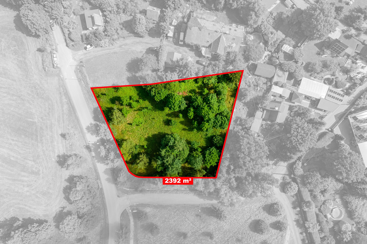 Prodej stavebního pozemku 2 392 m² - Widok 5
