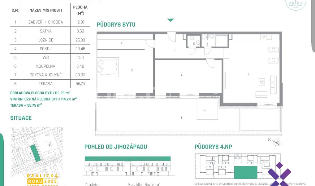 Prodej bytu 3+kk 119 m², Kroměříž – náhled fotky 12