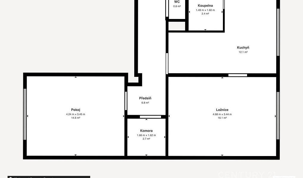 Pronájem bytu 2+1 55 m², Teplice nad Bečvou – náhled fotky 16