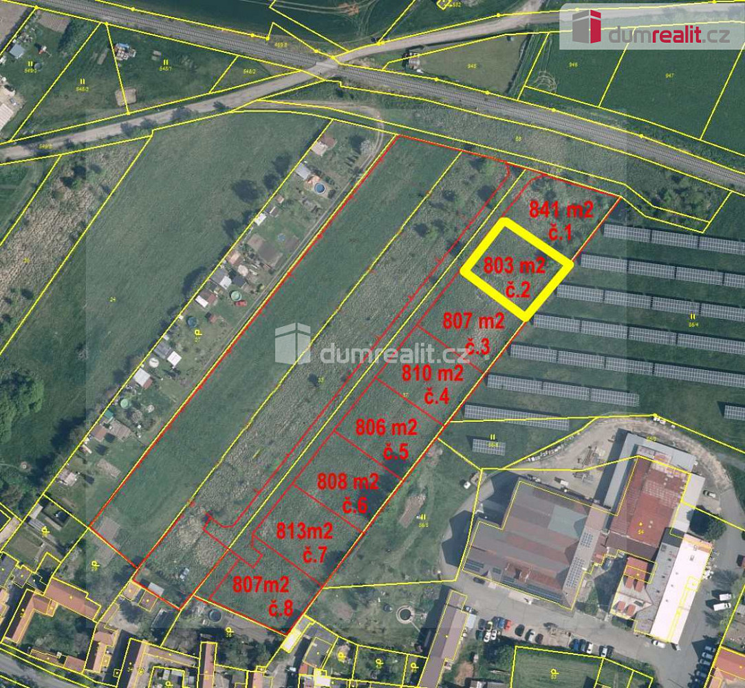 Prodej stavebního pozemku 802 m² — photo 2