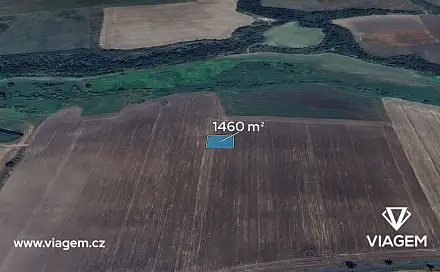 Prodej pole 1 216 m², Staňkovice, okres Louny