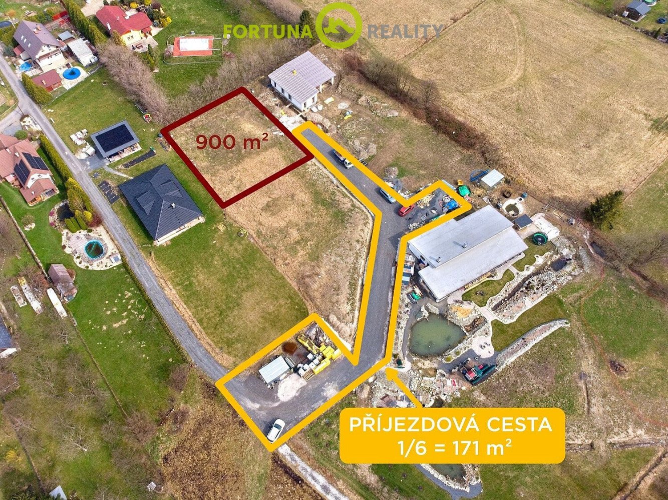 Prodej stavebního pozemku 1 071 m² – fotografie 2