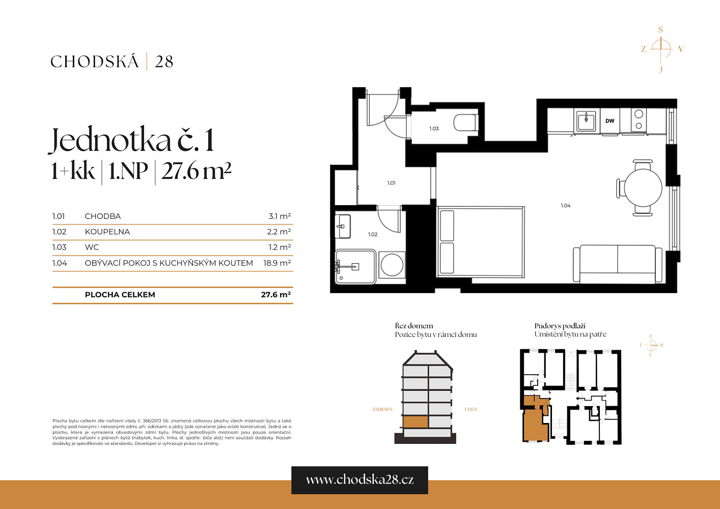 Prodej bytu 1+kk 28 m² — photo 3