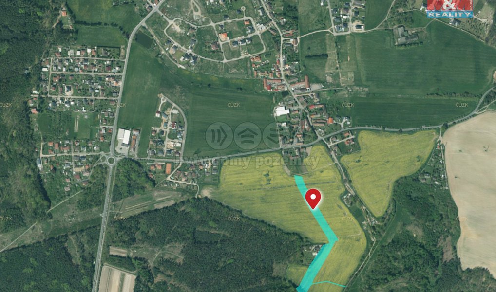 Prodej pole 14 579 m², Zruč-Senec – náhled fotky 3