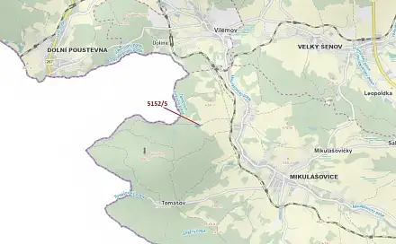 Dražba lesa 4 741 m², Vilémov