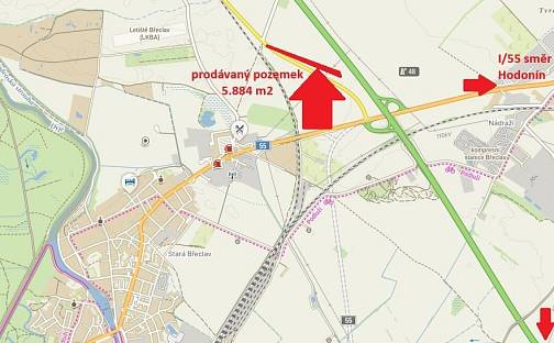 Prodej pole 5 884 m², Břeclav